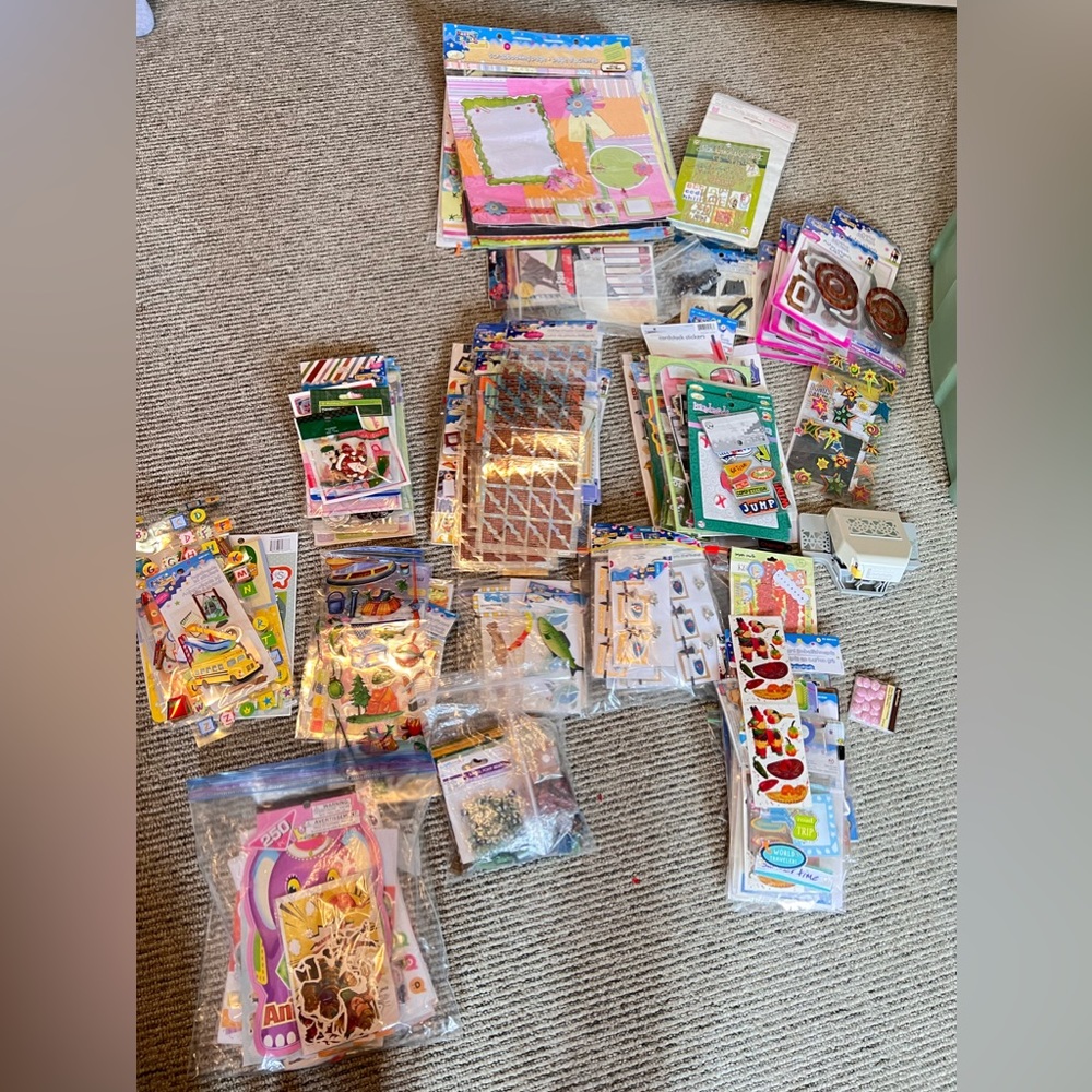 Huge lot of scrapbooking stickers